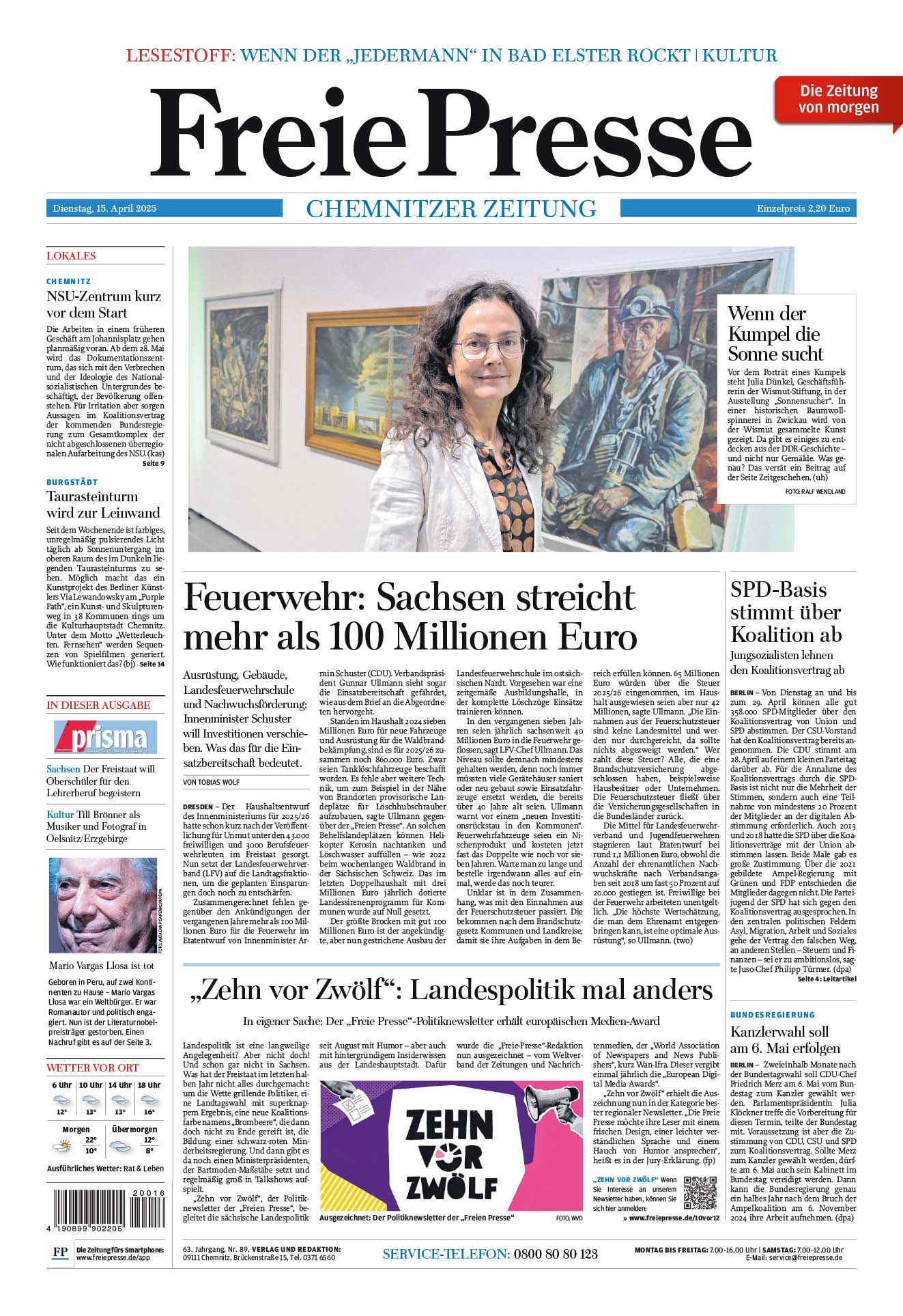 Elegantes Freie Presse Frankenberg Ebenbild